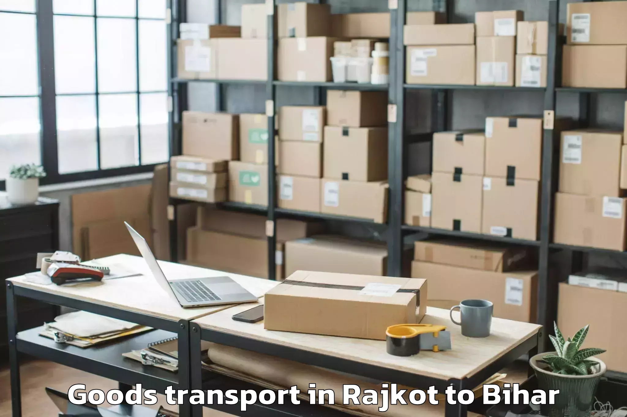 Discover Rajkot to Bagaha Goods Transport